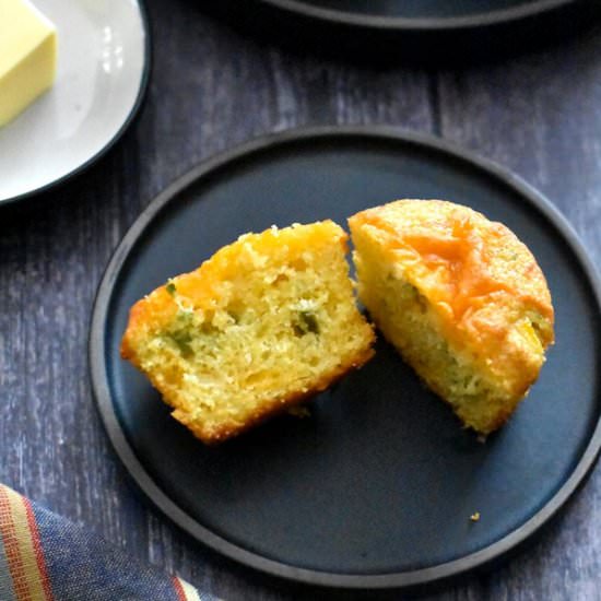 Jalapeno Cheddar Cornbread - Recipe photo by Spice Cravings