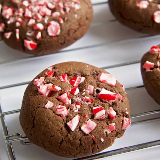 Chocolate Candy Cane Cookies - Recipe photo by The Best of this Life