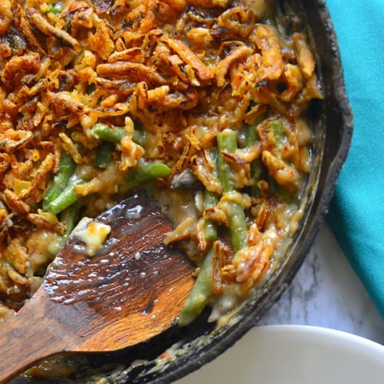 Vegan Green Bean Casserole - Recipe photo by OvenTales