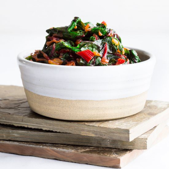 Simple sauteed Swiss Chard - Recipe photo by healthy seasonal recipes