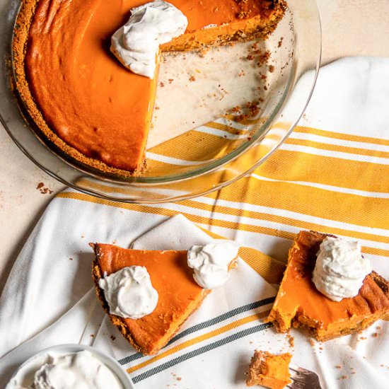 Sweet Potato Butterscotch Pie - Recipe photo by SprinklesandSeaSalt