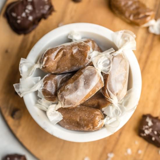Healthy Salted Caramel Bites - Recipe photo by from my bowl