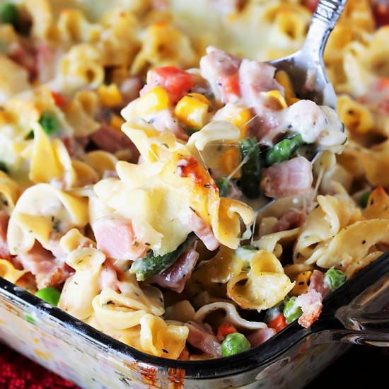 Leftover Ham & Noodle Casserole - Recipe photo by thekitchenismyplayground