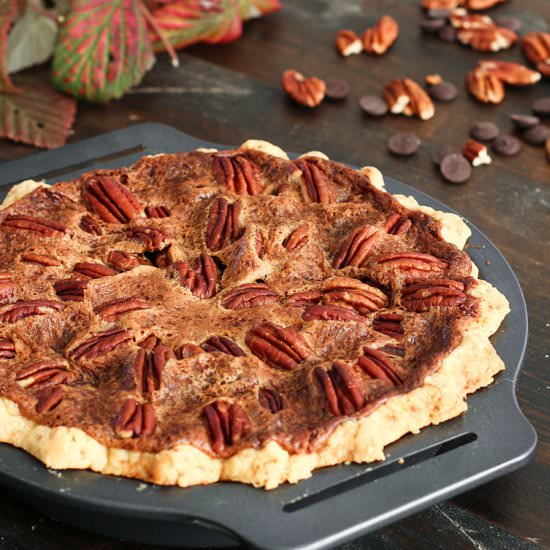 Chocolate Pecan Pie - Recipe photo by Home Cooking Adventure