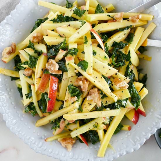 Raw Rutabaga Salad with Apples - Recipe photo by its_a_vegworld_afterall