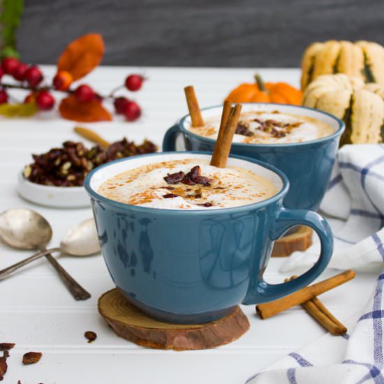 Pumpkin Spice Oatmeal Latte - Recipe photo by two.purple.figs