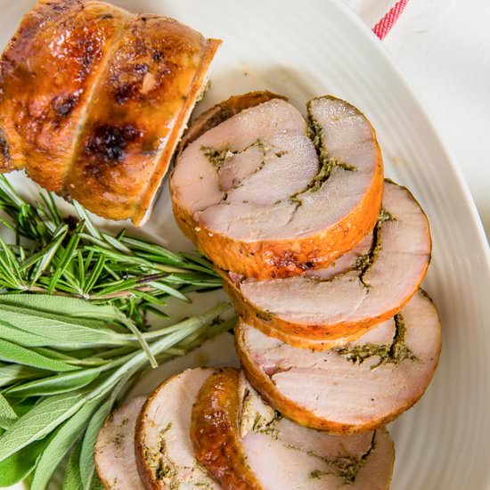 How to make a turkey roulade - Recipe photo by The Flavor Bender