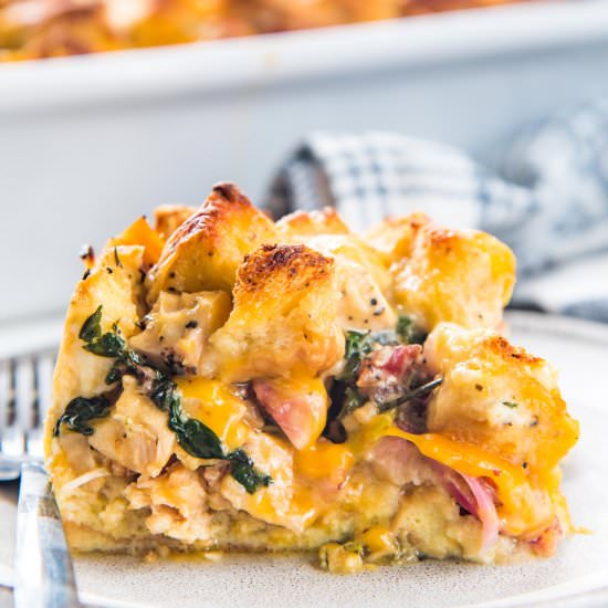 Thanksgiving Leftover Strata - Recipe photo by The Flavor Bender