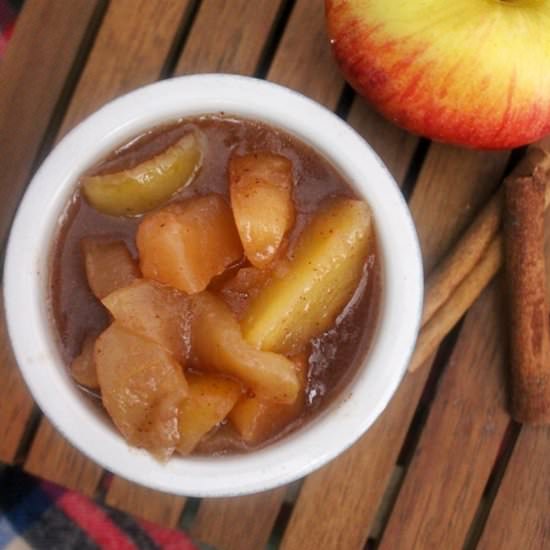 Slow Cooker Fried Apples - Recipe photo by CrayonsAndCravings