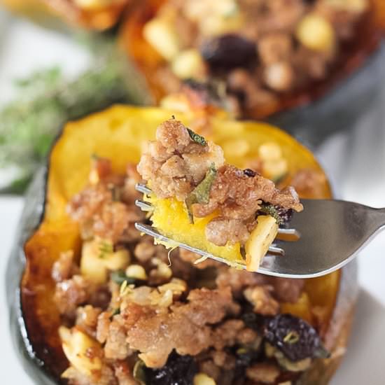 Stuffed Acorn Squash - Recipe photo by finishedwithsalt
