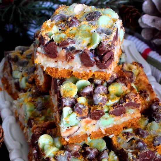 Dark Chocolate & Mint Chip Squares - Recipe photo by byronethomas