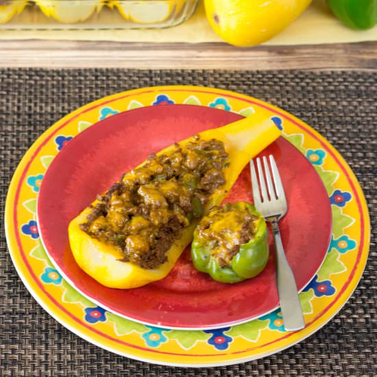 Taco Stuffed Squash - Recipe photo by littlebitrecipes