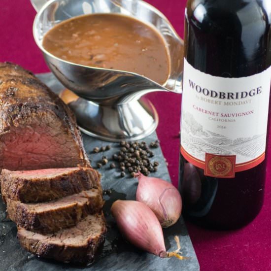 RED WINE REDUCTION - Recipe photo by noshingwiththenolands