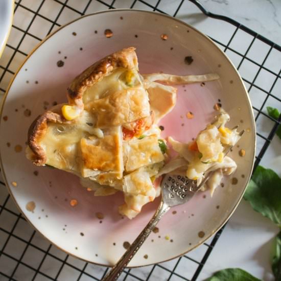 Leftover Turkey Pot Pie - Recipe photo by cookingwithawallflower