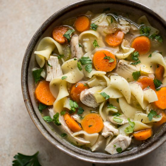 Turkey Noodle Soup - Recipe photo by saltandlavender
