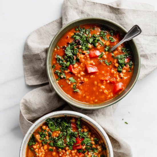 Vegan Stuffed Pepper Soup - Recipe photo by choosingchia