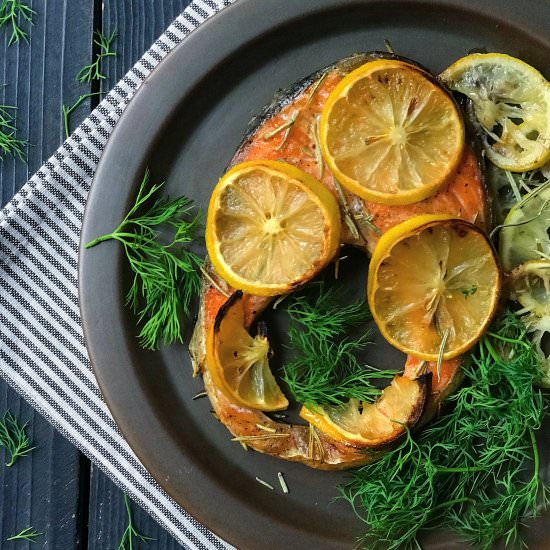 Easy Baked Salmon - Recipe photo by yummology