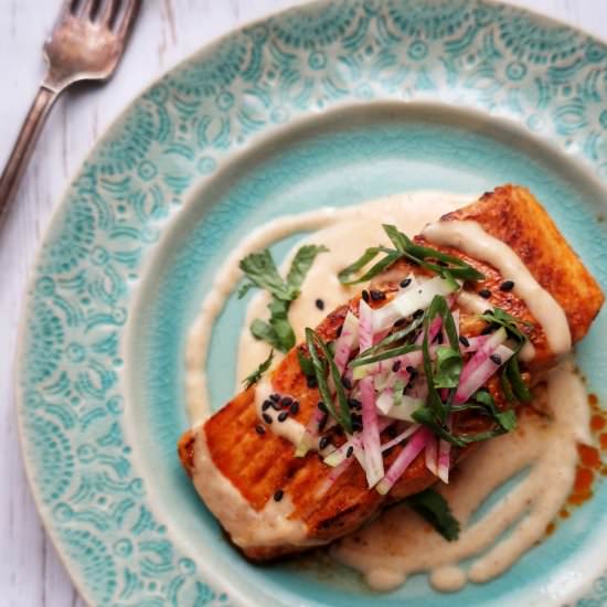 Tom Yum Coconut Salmon - Recipe photo by mybfisgf
