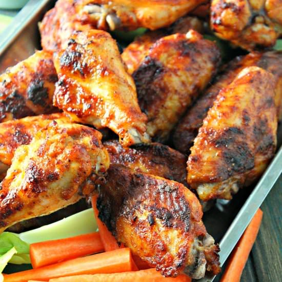 Crispy Baked Buffalo Wings - Recipe photo by agoudalife