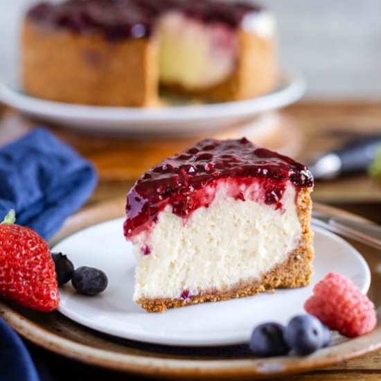 Instant Pot Cheesecake - Recipe photo by SugarSpicesLife