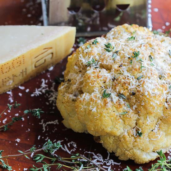 Cheesy Roasted Cauliflower - Recipe photo by foodfidelity