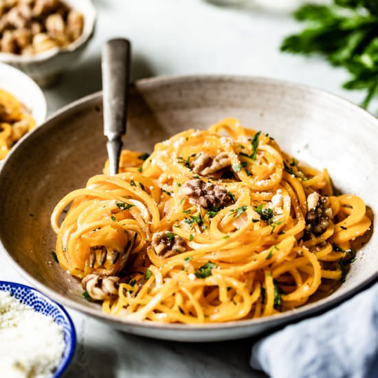 Butternut Squash Noodles - Recipe photo by foolproofliving.com