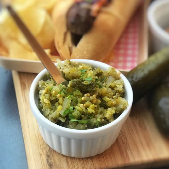 5-Minute Sweet Pickle Relish - Recipe photo by June-dArville