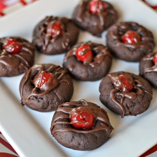 Chocolate Cherry Cookies - Recipe photo by Small Town Woman