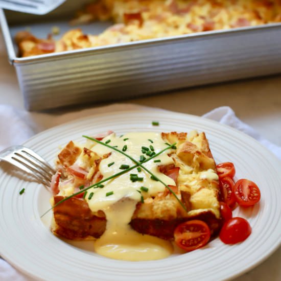 Eggs Benedict Breakfast Casserole - Recipe photo by Grits and Pinecones