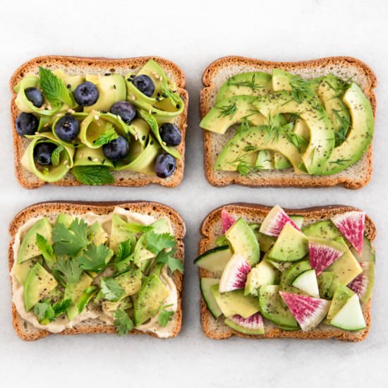 Avocado Toast Recipes – 4 Ways - Recipe photo by realandvibrant