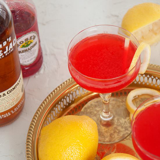 Classic Jack Rose Cocktail - Recipe photo by ramshacklepantry
