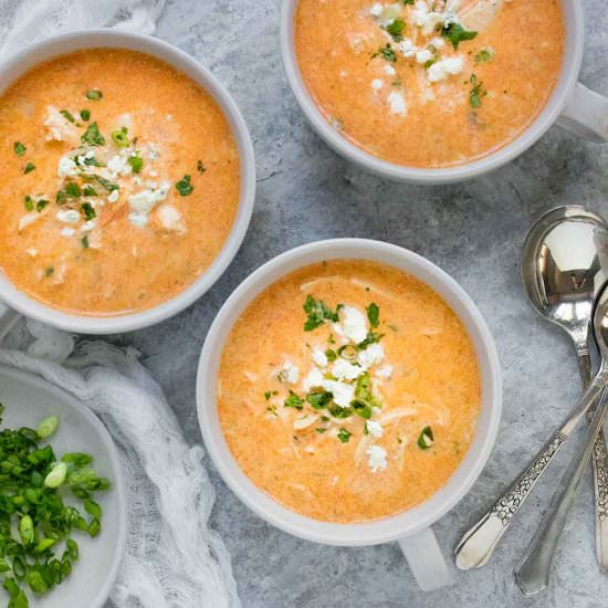Buffalo Blue Cheese Chicken Soup - Recipe photo by SoupAddict