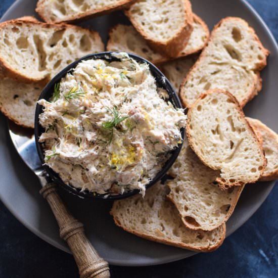 The Best Smoked Trout Dip - Recipe photo by CarolynsCooking