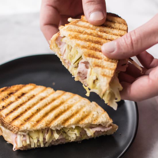 Ham and Cheese with Caraway Slaw - Recipe photo by CarolynsCooking
