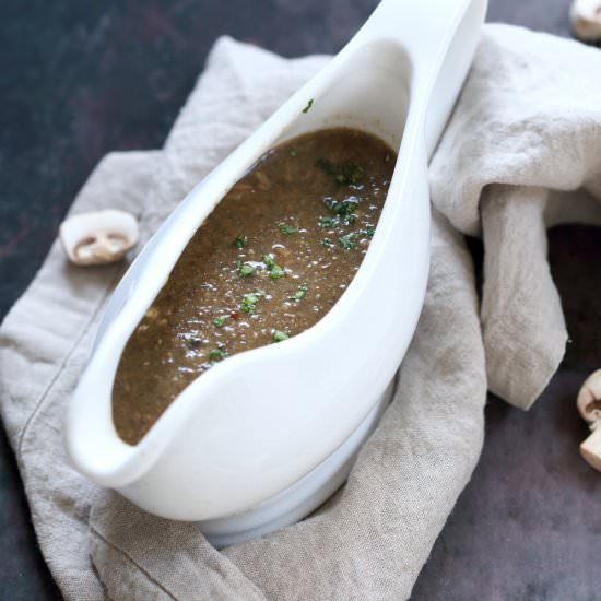 Instant Pot Vegan Mushroom Gravy - Recipe photo by richa