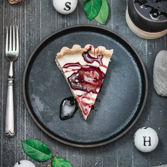 Poached Pear and Custard Tart - Recipe photo by Pale0-ish