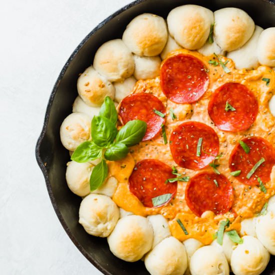 Pepperoni Pizza Dip - Recipe photo by Salt and Baker