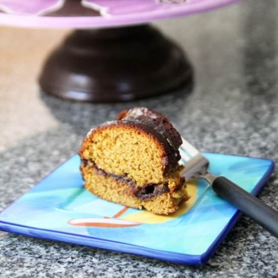 Cinnamon Swirl Pumpkin Coffee Cake - Recipe photo by cucinabella