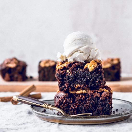 Vegan Mexican Hot Chocolate Brownie - Recipe photo by myvibrantkitchen