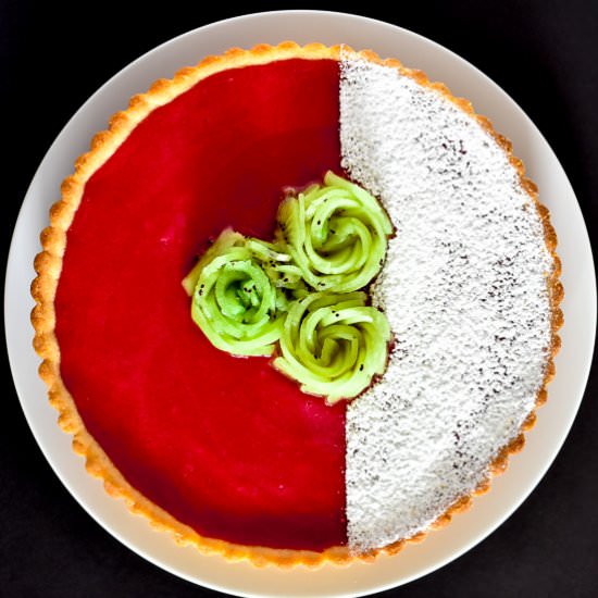 Cranberry Curd Tart - Recipe photo by casablancacooks