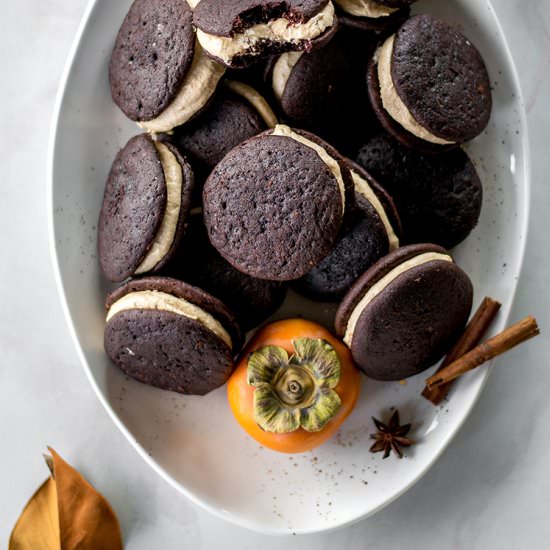 Spiced Chocolate Whoopie Pies - Recipe photo by jojotastic