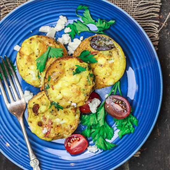 Mediterranean Breakfast Egg Muffins - Recipe photo by The Mediterranean Dish