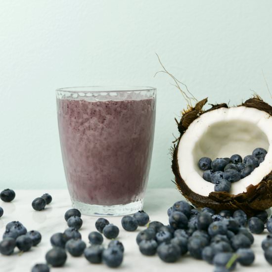 Blueberry Coconut Smoothie - Recipe photo by redhotandhungry