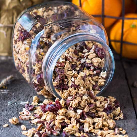 Maple Cardamom Granola - Recipe photo by crazyinspiredlife