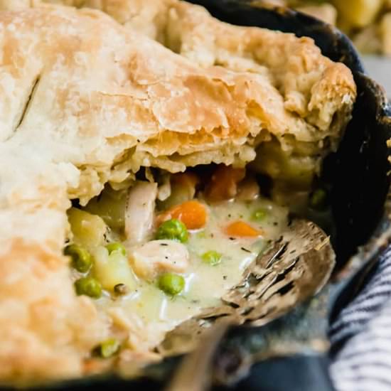 Skillet Chicken Pot Pie - Recipe photo by lifeasastrawberry