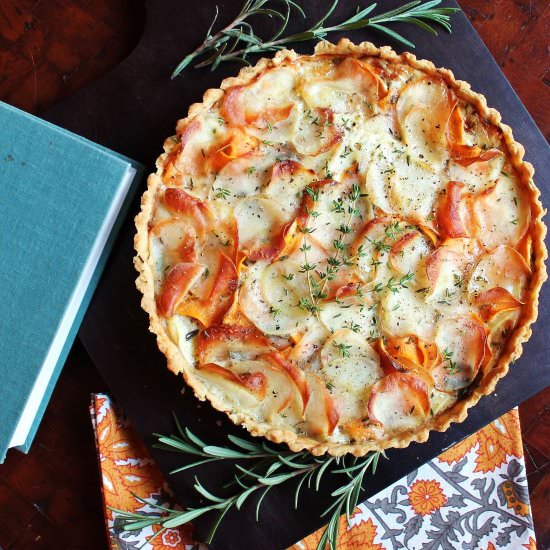 Savory Potato Herb Tart - Recipe photo by TwoBitTart