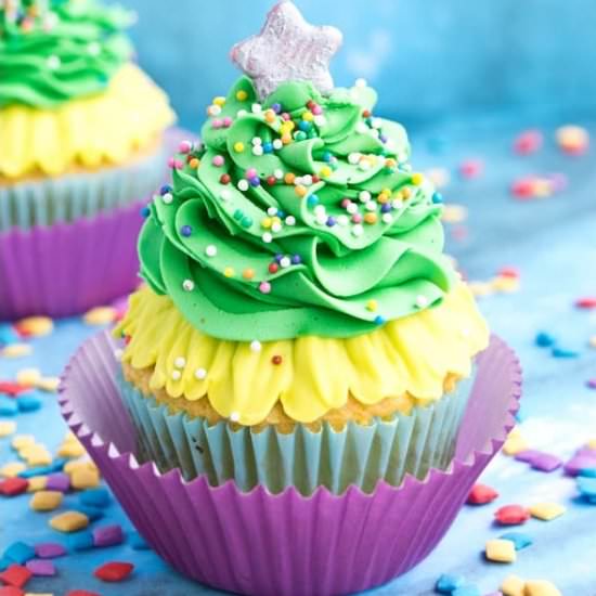 Christmas Tree Cupcakes - Recipe photo by Cakewhiz