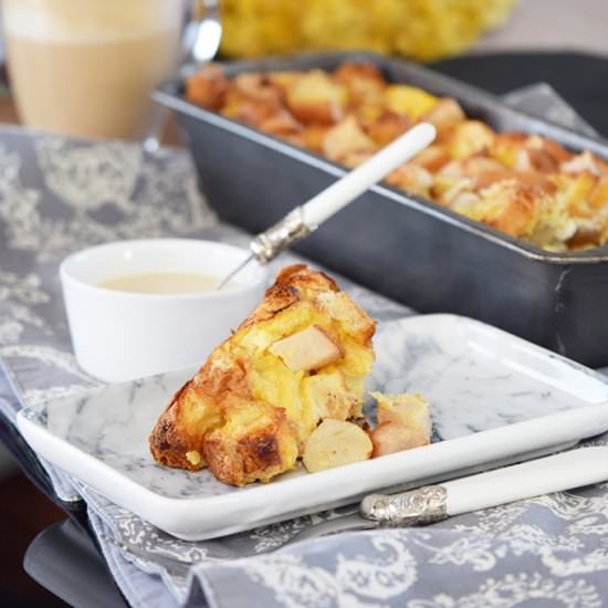Pear Croissant Pudding - Recipe photo by craftcooklove