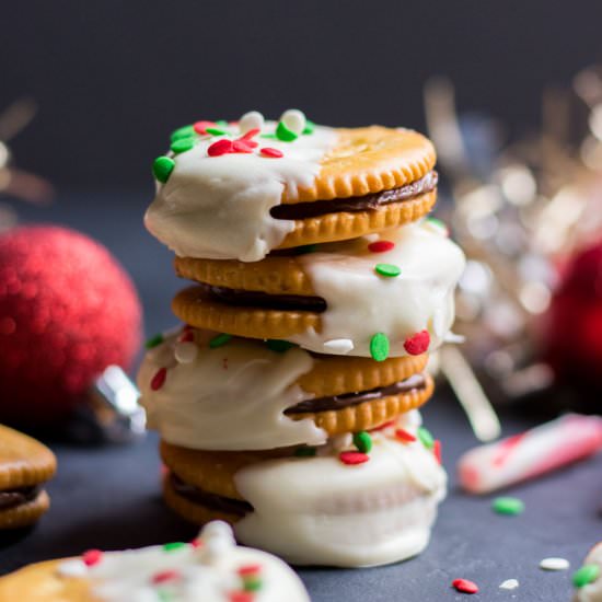 White Chocolate Nutella Ritz Cookie - Recipe photo by lemons and zest