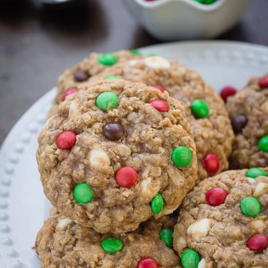 Christmas Oatmeal M&M Cookies - Recipe photo by LifemadeSweeter